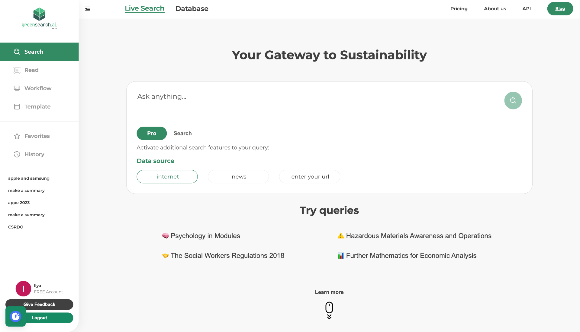 GreenSearch AI